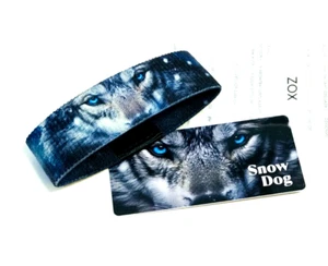ZOX **SNOW DOG** Silver Strap NIP band w/Card You Choose Size NIP - Picture 1 of 3