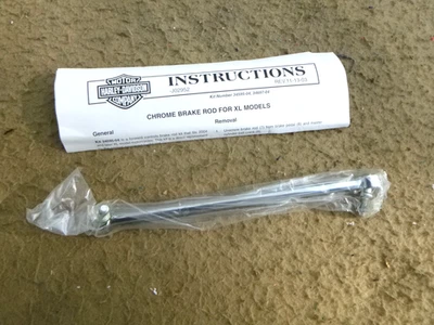 N.O.S.HARLEY DAVIDSON SPORTSTER СРЕДНИЙ КОНТРОЛЬ ХРОМИРОВАННЫЙ ТОРМОЗНОЙ СТЕРЖЕНЬ 34697-04 2004 и выше - Изображение 1 из 4