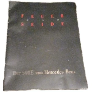 Autoprospekt Der 500E von Mercedes-Benz "Feuer und Seide"  XXL Format 34 x 24cm - Bild 1 von 1