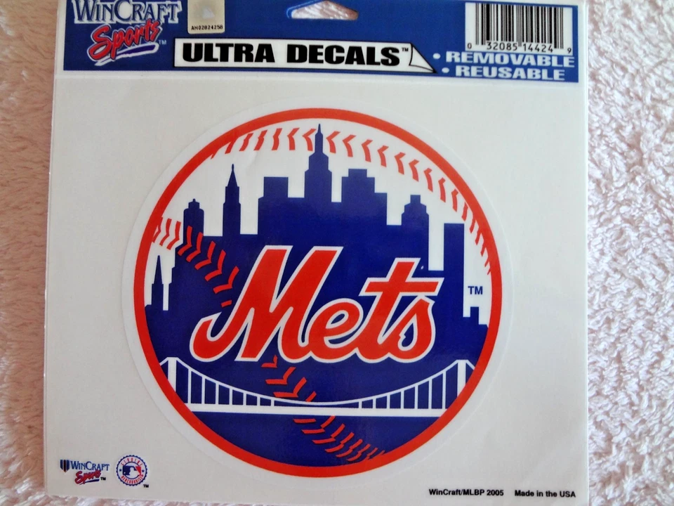 MLB  NEW YORK METS  Decal  Static  Vinyl Car  Wall - Image 1 of 1