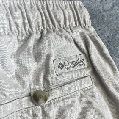 De Colección Columbia Cargo Corto Hombres XL Cinturón Elastizado Plisado Campamento Lazo Caminata Luz Papá Y2K Foto 1 de 4