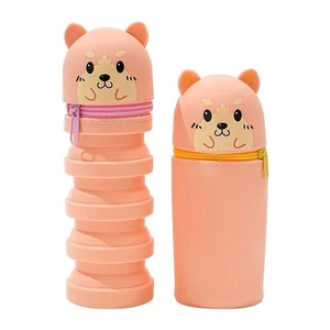 Silicone Silicone Pencil Case Cartoon Animal Shape Pen Pouch - Picture 1 of 11