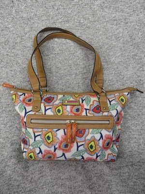 Lily Bloom Tote Bag Womens Large Floral Print Recycled Polyester Vegan Handles - Image 1 of 4