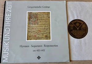 TELEFUNKEN SAWT 9493-A GREGORIAN GESANGE UM 400-1400 LP RUHLAND 1967 NM GERMANY - Bild 1 von 4