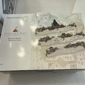 Dept 56 Seasons Bay Beach Front Set de tres 53355 piedra de arena 1998 retirado - Imagen 1 de 1