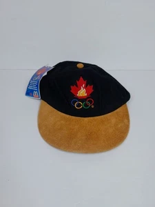 Vintage Atlanta 1996 Olympische Spiele McDonalds Hut Strapback Kanada Wildleder/Paisley Krempe - Bild 1 von 9