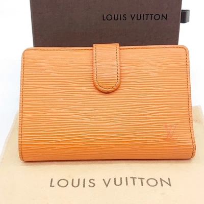 Cartera Louis Vuitton Epi Porte Monnaie Billetes Viennois Naranja con B M6324H MI1013 Foto 1 de 4