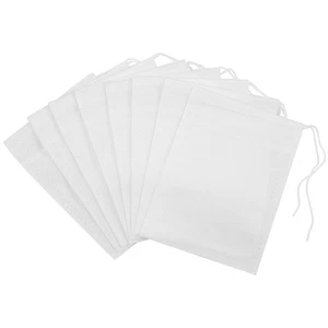 Tea Bag Bags for Loose Leaf Strainer Drawstring Filter Non-woven - Picture 1 of 10