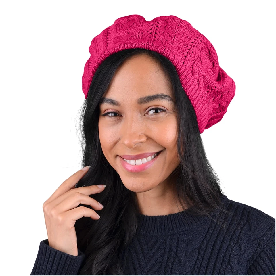 BG Soft Knit Solid Color Beanie Chic and Lightweight Crochet Knitted Beanie Hat