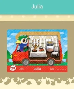 #29 Amiibo Karte für Animal Crossing Julia Nintendo Switch Nfc Karte - Bild 1 von 2