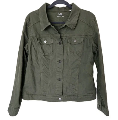 Riders Lee Women Denim Jacket Size XL Green  - Image 1 of 4