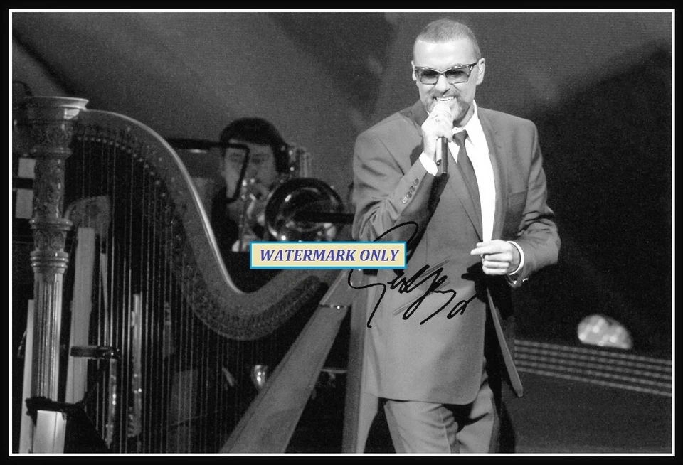 George Michael, Autographed, Cotton Canvas Image. Limited Edition (MG-81m) - Image 1 of 1