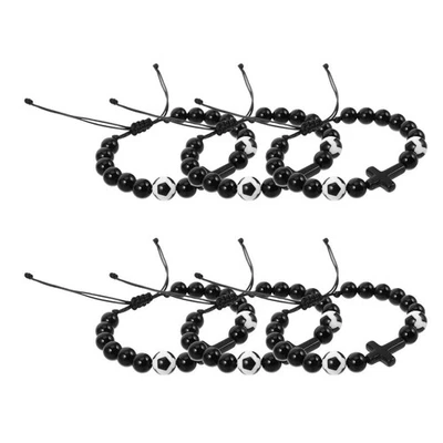  6 Pcs Stone Bracelet Gifts for Boys Jungen Armbänder Sportarmband - Bild 1 von 4