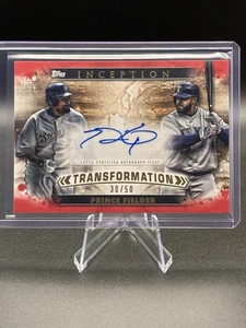 2024 Topps Inception Prince Fielder Transformation Auto /50 ITA-PF Milwaukee-TEX - Picture 1 of 2