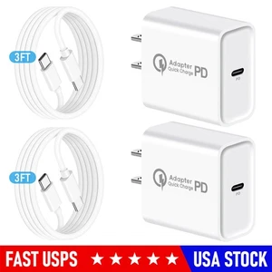 20W Fast Charger Adapter & 3FT Type C Cable Sync Cord For Motorola - razr+ 2025 - Picture 1 of 31