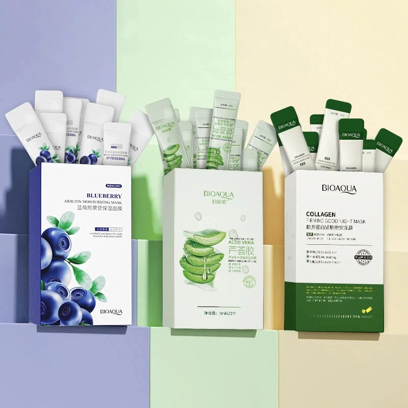 60pc Collagen Sleeping Facial Masks Face Skincare Moisturizing Firming Face Mask - Image 1 of 4