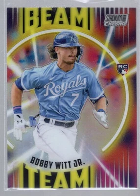 * 2022 Stadium Club Chrome - Beam Team Wave Refractor #BT-25 - BOBBY WITT JR. - Image 1 of 2