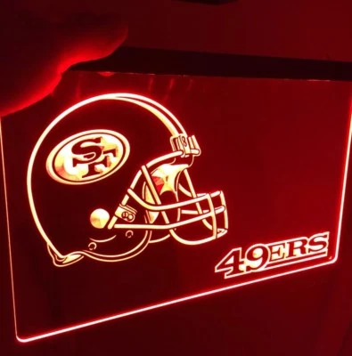 NFL SAN FRANCISCO 49ERS LED Neon Sign for Game Room,Office,Bar,Man Cave. NEW!