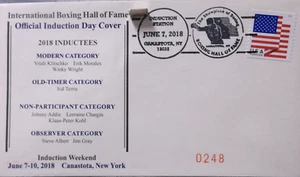 Cubierta oficial del día de inducción del Salón de la Fama del Boxeo 2018 - Imagen 1 de 4