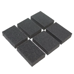 Paquete de 6 piezas de bloques de esponja de lijado abrasivo Coral Essentials húmedo o seco fino - Imagen 1 de 1