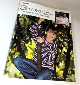 Leisure Arts Seasons of Love Crochet Sweaters for the Family Crochet 2001 EB - Imagen 1 de 2