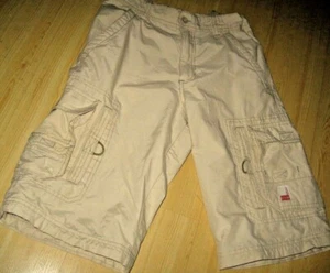 Boys 12 CANYON RIVER BLUES Khaki CARGO SHORTS 100% Cotton/Nylon Vintage Wash - Picture 1 of 13