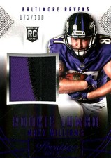 2015 Prestige Rookie Jumbo Jerseys Patch Purple Card #RJJMW Maxx Williams/100