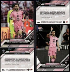 (2) 2024 MLS Topps Now Lionel Messi Inter Miami CF #12 & #31 SP 🔥 - Picture 1 of 5