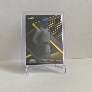 2022 Topps Chrome Black Star Wars Grand Admiral Thrawn Gold Refractor /50