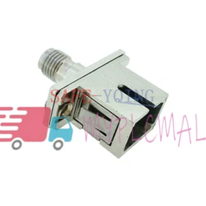 NEW Optical Fiber Connector SMA Female-SC Female Hybrid Adapter Flange Coupling - Picture 1 of 6