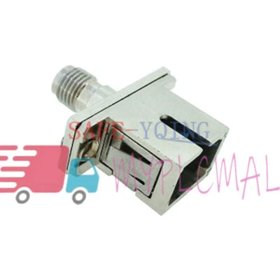 NEW Optical Fiber Connector SMA Female-SC Female Hybrid Adapter Flange Coupling - Image 1 of 4