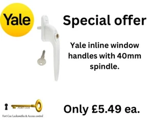 Yale Quartus Window Handle Inline Double Glazing Locking Fits All Upvc Espags. - Picture 1 of 1