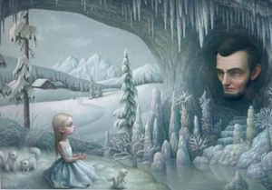 Mark Ryden, 5 x 7 postcard, Snow Yak Show, Suitable for Framing - Picture 1 of 3