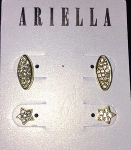 2 Pendientes de Espadas de Esmalte Colección Ariella EN ORO NUEVOS Cristales $32 - Imagen 1 de 2