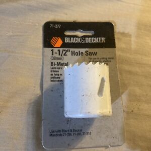 Black & Decker 71-277 Black Hole Saw 1-1/2" (38mm)