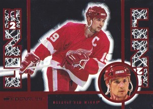 1997-98 Donruss Hockey Line 2 Line #5 Steve Yzerman 0407/4000 Detroit Red Wings