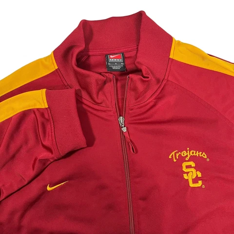 Nike Team Mens Large USC Trojans Full Zip Lightweight Jacket Cover