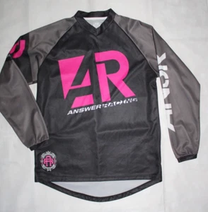 Answer Racing Motorcross Womens Pink/Gray/Blk Long Sleeve Pullover Medium - Picture 1 of 10