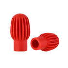5# 2x Silicone Drum Stick Sleeve Drumstick Practice Tips Mute Damper (Red)