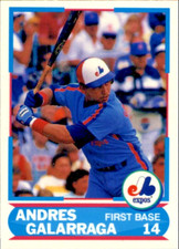 1988 Score Young Superstars  #8  Andres Galarraga    1st Base   Expos  FREE ship