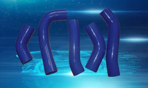 SILICONE INTERCOOLER TURBO HOSE FOR TOYOTA SUPRA MK3 MA70 7MGTE/7M-GT BLUE - Foto 1 di 3