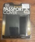 Housse/porte-passeport bloquant RFID Go Travel neuf dans son emballage en cuir noir 672