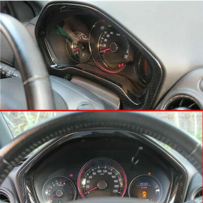 For Honda HR-V HRV 2016-2020 Carbon Fiber ABS Dashboard Frame Decor Cover Trim - Image 1 of 4