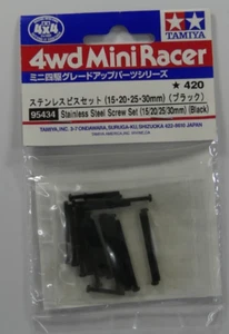 TAMIYA 4WD Mini Racer 95434 Mini 4WD Stainless Steel Screw Set (15/20/25/30mm) - Picture 1 of 2