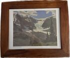Wood Framed Mountain Picture Snowdome From the Bump by Catharine Robb Whyte