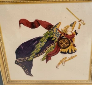 Black Swan Cross Stitch Pattern Angel Archangel Michael - 11.5x12.5 - Picture 1 of 3