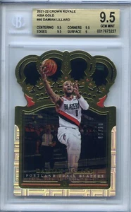 2021-2022 Damian Lillard Crown Royale Asia Gold #46 BGS Gem Mint 9.5 SP 01/10 - Picture 1 of 3