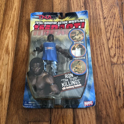 New SEALED 2005 Ron The Truth Killings TNA IMPACT Marvel Toys Action Figure WWE Cover