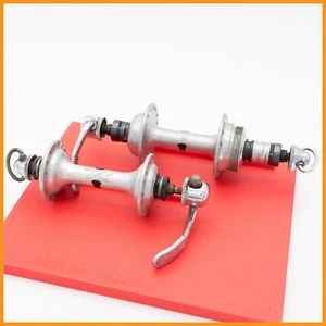 CAMPAGNOLO NUOVO SUPER RECORD 32 HOLES HUBS VINTAGE 70s 80s ROAD BIKE BICYCLE - Imagen 1 de 5