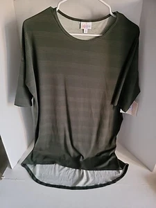 Camicia da donna LuLaRoe Irma taglia XS giallo verde con grigio nuova con etichette - Foto 1 di 3